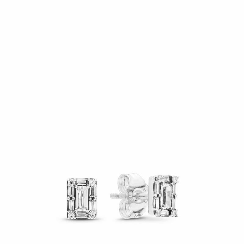 Pandora Australia Luminous Ice Stud Earrings - Sterling Silver | TBNMZA930